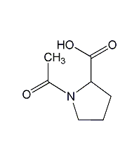 N-乙酰－L-脯氨酸结构式