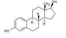 β-雌二醇结构式